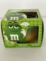 M&amp;Ms Green Candle, Pear Scent, Sealed, 2013 Scented - $15.00