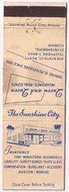 Matchbook Cover Queen &amp; Queen Insurance St Petersburg FL Sunshine City - £1.12 GBP