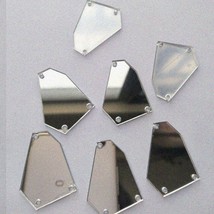 GlamReflect Sew-On Rhinestones: 30PCS Irregular Acrylic Mirrors for DIY Evening - $28.66