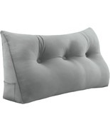 Novelledo Wedge Pillow Headboard,Bed Wedge Pillow Twin Size 39x8x20in Grey - €40,42 EUR