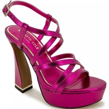 Kenneth Cole Women Platform Slingback Sandals Allen Size US 8.5M Hot Pink - £43.79 GBP