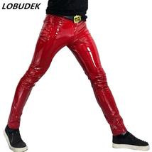 Shinny PU Leather Tight Pants for Men - £70.66 GBP+
