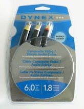 Dynex Audio / Video Cable 6&#39; Model DX-AV061 - £5.74 GBP