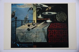 Salvador Dali Still Life Fast Moving Postcard Art Vintage 1999 Print Card Museum - £15.97 GBP
