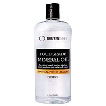 Thirteen Chefs Mineral Oil - 12oz Food Grade Conditioner for Wood Cuttin... - £35.02 GBP