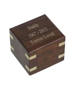 Mini Wood Brass Accent Keepsake Urn - $40.96 CAD