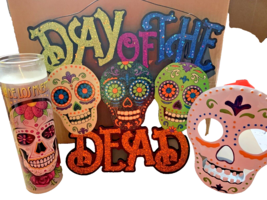 Day of the Dead Sign Candle and Skull Holder - $7.91