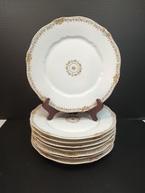 Set of 8 Theodore Haviland Limoges Dinner Plates in Schleiger 630-2 #230... - $93.49