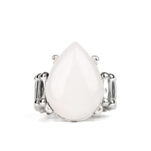 Paparazzi Mojave Minerals White Moonstone Ring - New - £3.53 GBP