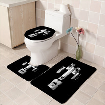 3Pcs/set Fornasetti 001 Bathroom Toilet Mat Set Anti Slip Bath Mat Decor... - $33.29+