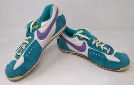 Vintage 1980s Nike SC-E Women Size 5.5 Cycling Shoes Teal White Purple S... - $59.39