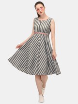 Womens Dress Black &amp; White Striped Weekend Tunic for Party and formal meetings - £31.14 GBP