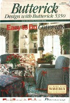 Butterick 5350 Home Decor with Waverly Easy Furniture Cover-ups Throws - £9.16 GBP