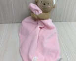 Carters Child of mine plush monkey bow pink baby security blanket lovey ... - $7.27