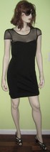 Vintage 90s The Limited Women&#39;s Ladies 1 pc Mesh Top Black Dress Size Small - £27.91 GBP