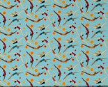 Cotton Surf&#39;s Up Swimmers People Swimming Summer Fabric Print by Yard D5... - $14.95