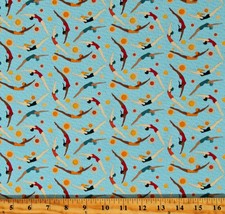 Cotton Surf&#39;s Up Swimmers People Swimming Summer Fabric Print by Yard D588.76 - £11.76 GBP