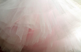 PINK Puffy Layered Tulle Skirt Custom Plus Size Tulle Ballerina Skirt Outfit image 2