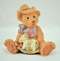 Take Me Home Teddies Buckaroo Billy 3 inch Resin Teddy Bear Figure Vintage - £6.66 GBP