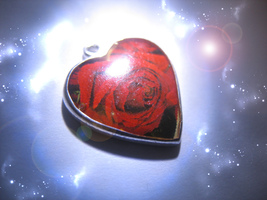 Haunted Rose Pendant Solomon Djinn Draws In Love Wealth Power Vessel Magick - £156.27 GBP
