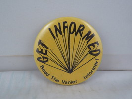 Vintage College Newspaper Pin - The Vanier Informer Get Informed - Cellu... - $285.54 MXN