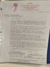 Rare Signed Drew Pearson Dallas Cowboys Football Camp Contract Autographed 1976 - £97.34 GBP