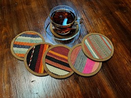 gift, coaster,new Year gift,Christmas gifts,gifts, rug coasters, kilim coasters  - £23.25 GBP