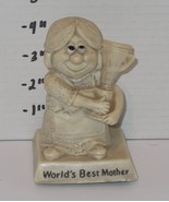 Vintage 1988 &quot;Worlds Best Mother&quot; Russ Wallace Berrie Statue Gift - $459.42 MXN