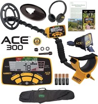 Garrett ACE 300 Metal Detector with Waterproof Search Coil and Carry Bag Plus - £290.05 GBP
