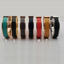 New matte Enamel Bracelet luxury fashion jewelry designer titanium steel couple  - £70.93 GBP
