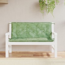 Garden Bench Cushions 2pcs Leaf Pattern 47.2&quot;x19.7&quot;x2.8&quot; Fabric - $2,504.83 MXN