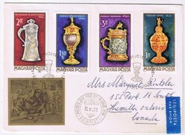 Stamps Hungary Envelope FDC Budapest Treasures 1970 - £3.86 GBP