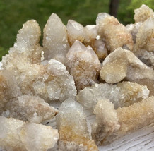 1 Pcs Citrine Spirit Quartz Fairy Natural Healing Crystal Point Cluster 1 - 1.5&quot; - £19.62 GBP