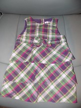 Janie and Jack Plaid Layered Lined Dress Size 6/12 Months Girl&#39;s EUC - £16.61 GBP