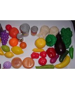 Vintage Children’s Fruits, Vegetables &amp; Canned Goods Play Set 38 Pieces - $20.56 CAD
