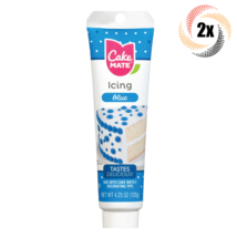 2x Tubes Cake Mate Decorating Icing | Blue | 4.25oz | Tastes Delicious - £12.26 GBP