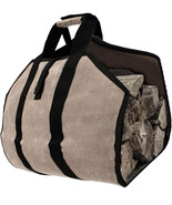 COVERZ &amp; ALL WAXED CANVAS FIREWOOD LOG CARRIER DURABLE CLASSIC DESIGN 40... - $37.94 CAD