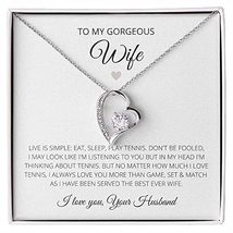 To My Gorgeous Wife I love you more than playing tennis - £79.34 GBP