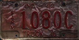 Vintage Indiana FARM License Plate -  - Single Plate 1992 .Crafting Birthday - £23.01 GBP