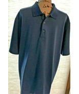 Men’s PGA Tour Blue Polo Golf Shirt XL Polyester SKU 038-14 - £5.27 GBP