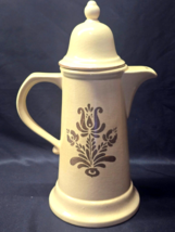 Vintage Pfaltzgraff Stoneware Village Coffee / Tea Pot With Lid - Made In Usa - $24.54