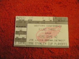 NHL 1996 DETROIT RED WINGS STANLEY CUP PLAYOFF Western Conf Round 3 Tick... - £3.13 GBP