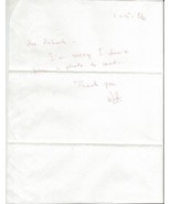 Willie Smith Signed 1986 Handwritten Note Miami Hurricanes - £15.56 GBP