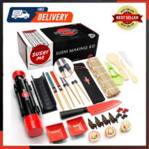 SushiMe Deluxe Sushi Making Kit - 24-Piece Professional Grade Set With Bamboo - £28.16 GBP