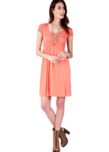 M. Rena Smocked Seamless Babydoll Cap Sleeve Dress. One Size - $24.65