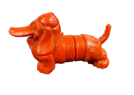 Oral B Dachshund Toothbrush Cap Childs Figure Red 1957 Oral B 30 Vintage  - £11.74 GBP