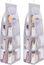 MURRI&amp;MURRDI 2 Packs Hanging Handbag Organizer for Closet, Purse Storage... - £24.13 GBP