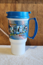 Vintage Whirley Warren Greetings from Chicago Hot Cold Travel Mug 16 oz - $14.03