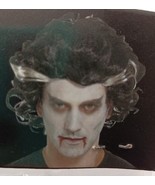 Vampire Wig Costume Wig Grey Silver Black One Size Adult Curly Wavy Shor... - $16.79 CAD