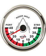 Marine Boat Rudder Angle Gauge Indicator With Sensor 0-190Ω 85mm 9-32V 316L - $68.37 CAD